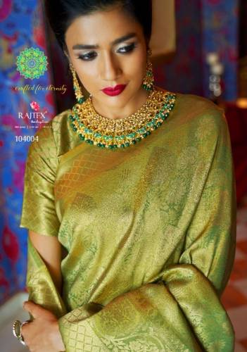 104000 Series By Rajtex Silk Festive Wear Saree Collection